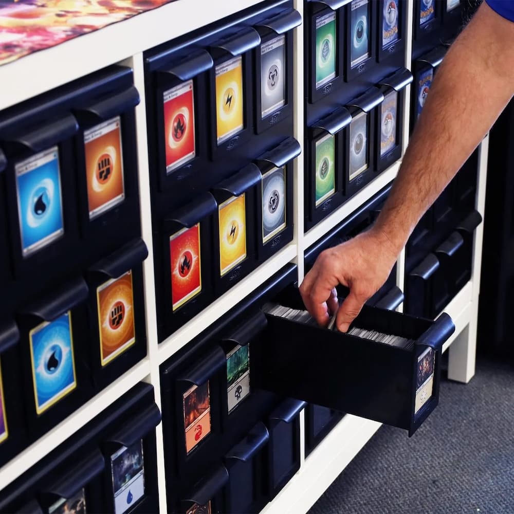 BCW 6 Drawer Card Catalog Black Box Trays