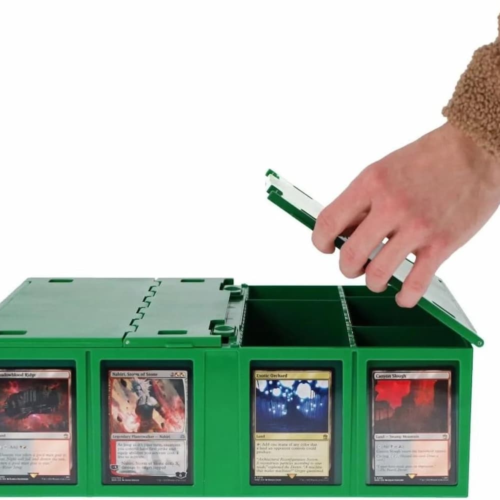 BCW Collectible Card Bin 3200 Green Opening