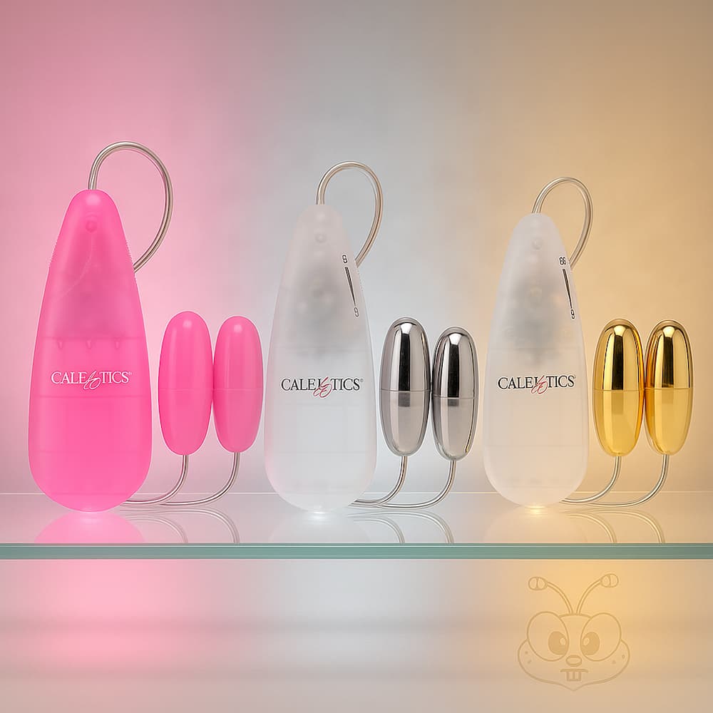 Pocket Exotics Double Gold Vibrator - Powerful Vibration Happibee Pocket Exotics Double Gold Vibrator - Powerful Vibration Happibee