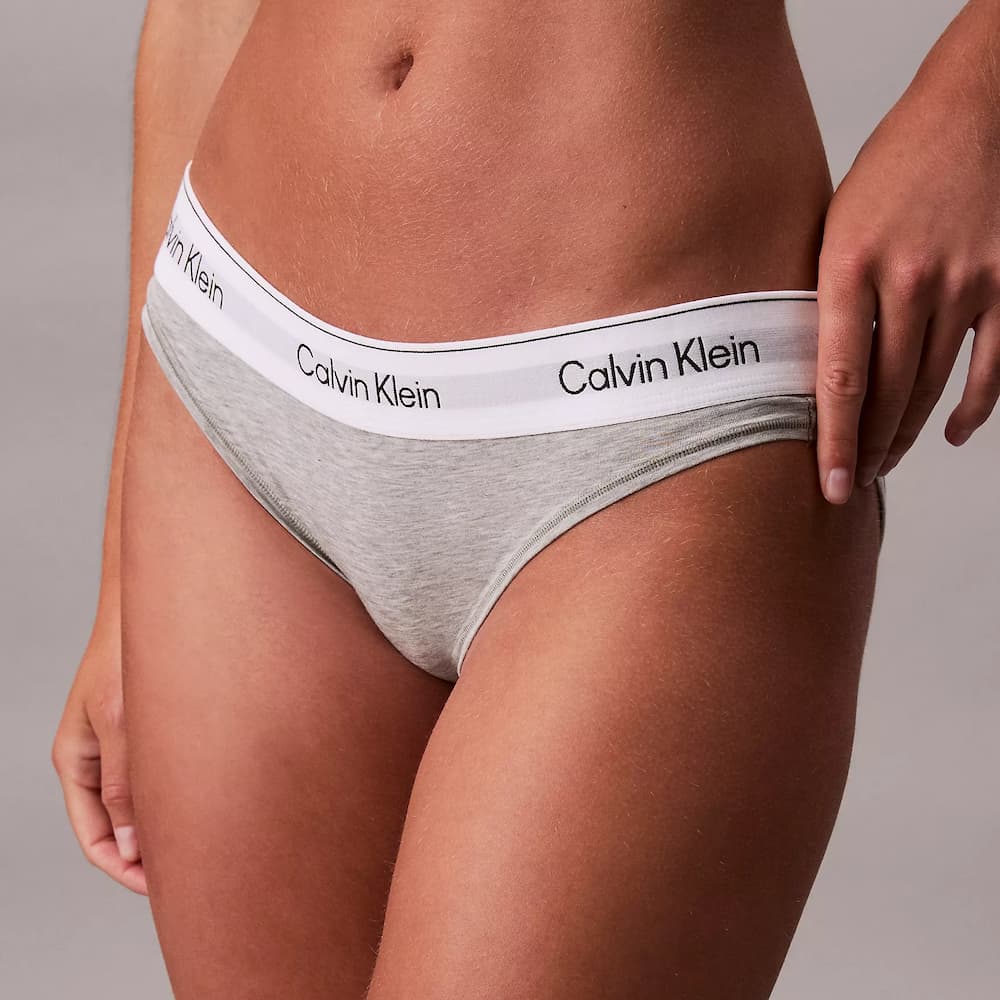 Calvin Klein Icon Cotton Modal Bikini Grey Heather Front
