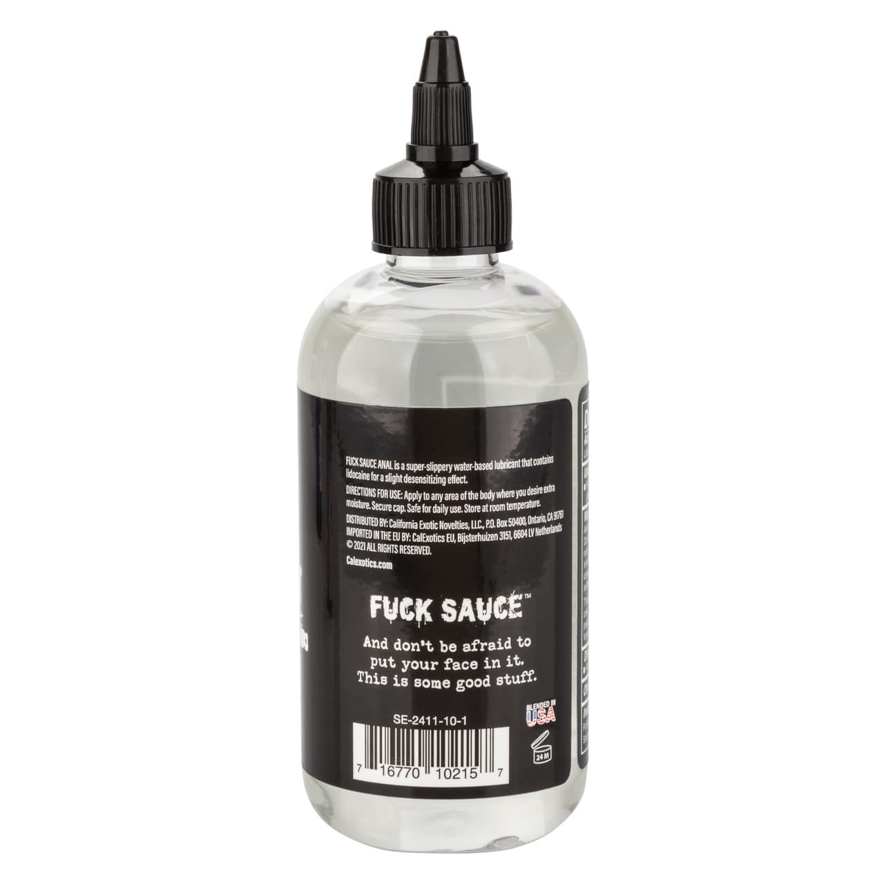 Fuck Sauce Anal Numbing Lubricant 8oz Back