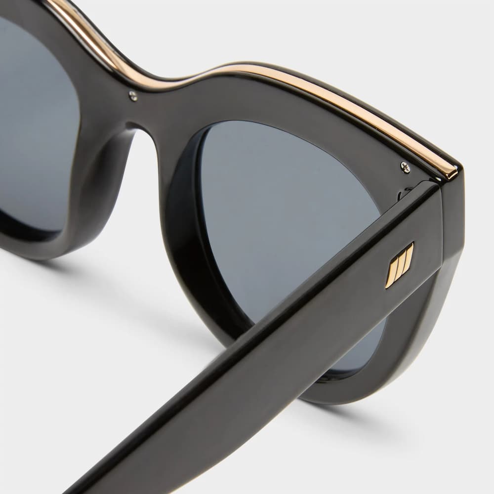 Le Specs Air Heart Side BLACK GOLD