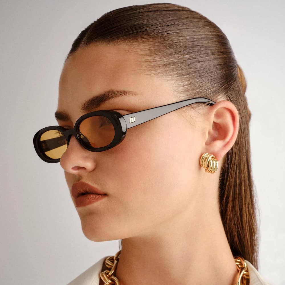 Le Specs Outta Love BLACK MUSTARD MONO