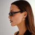 Le Specs Outta Love Black Smoke Mono Model Side