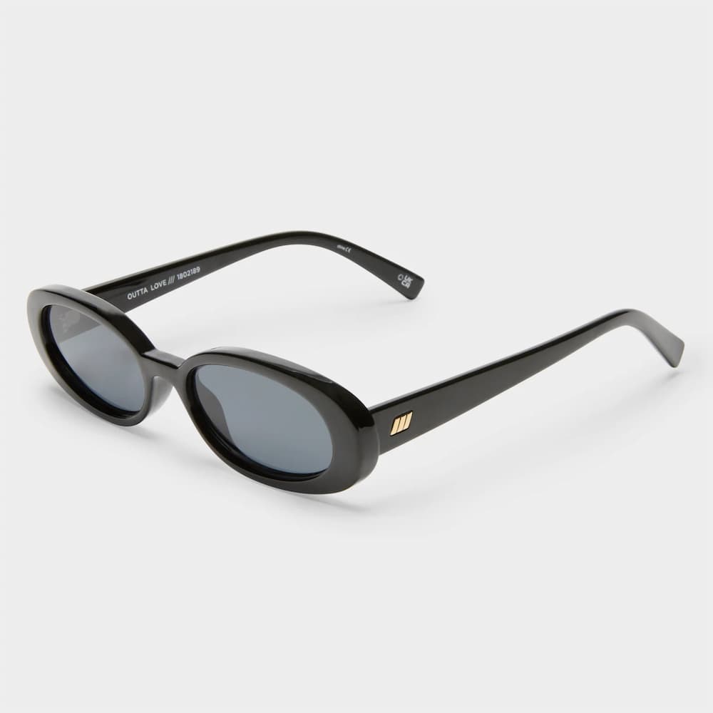 Le Specs Outta Love Black Smoke Mono Side