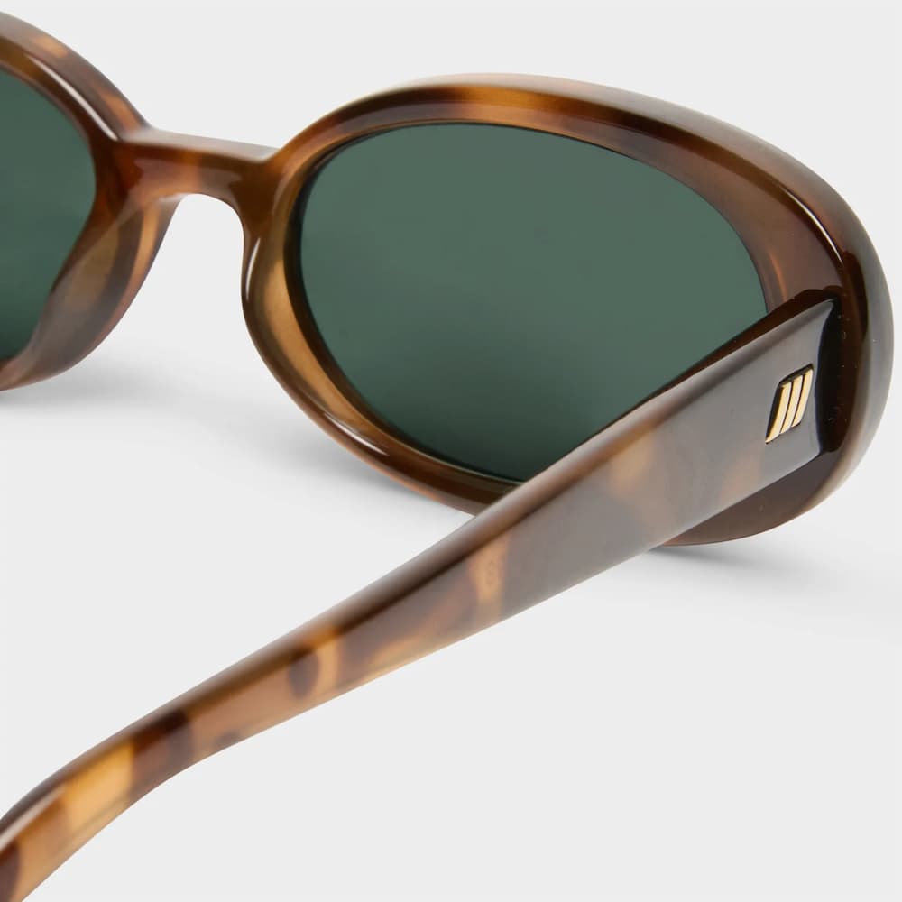 Le Specs Outta Love Tort Green Mono Angle