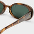 Le Specs Outta Love Tort Green Mono Angle