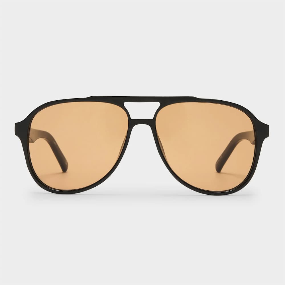 Le Specs Tragic Magic Black Tan Tint Front