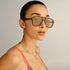 Le Specs Tragic Magic Black Tan Tint Model Front