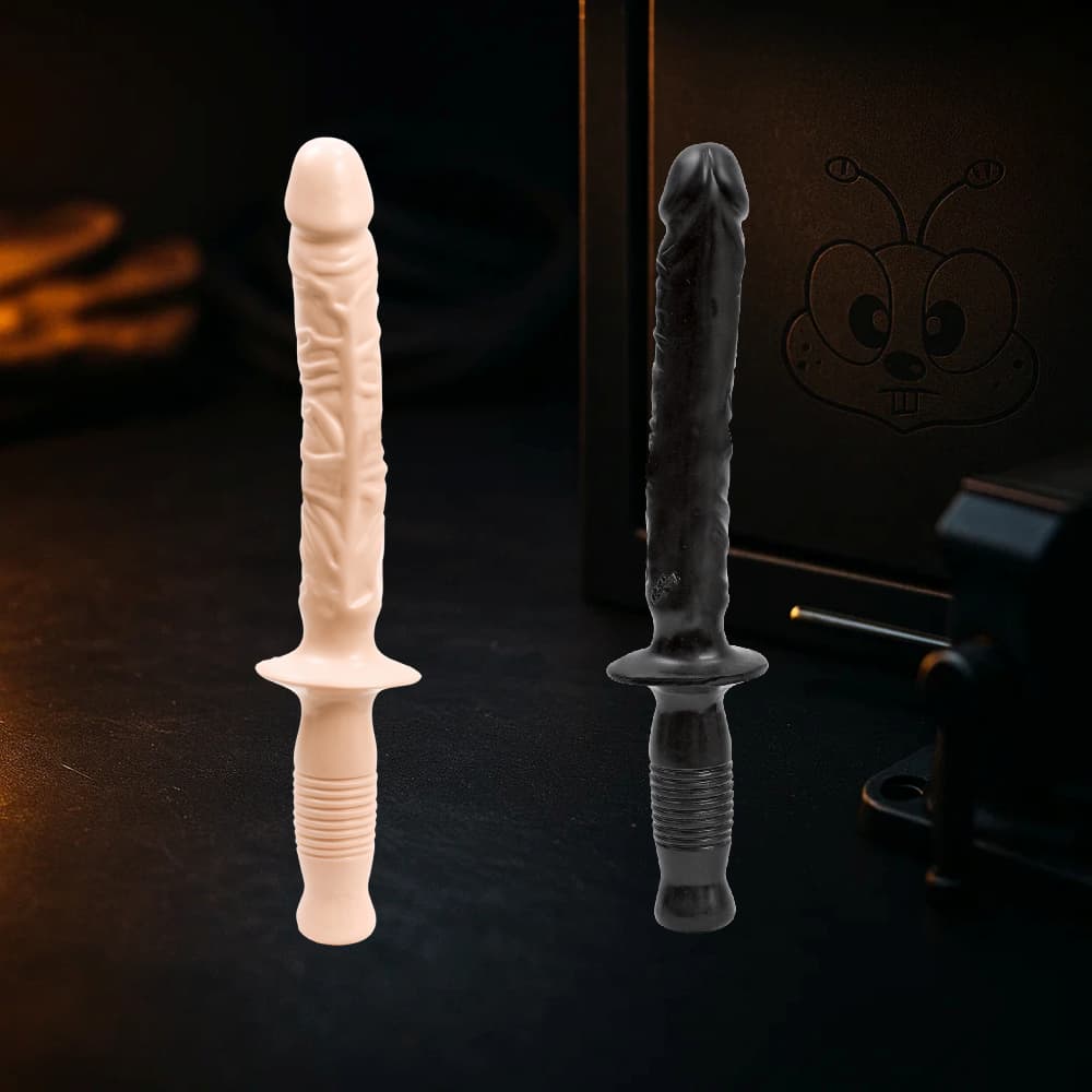 Doc Johnson Manhandler Dildo with Handle & Veined Shaft Happibee Doc Johnson Manhandler Dildo with Handle & Veined Shaft Happibee