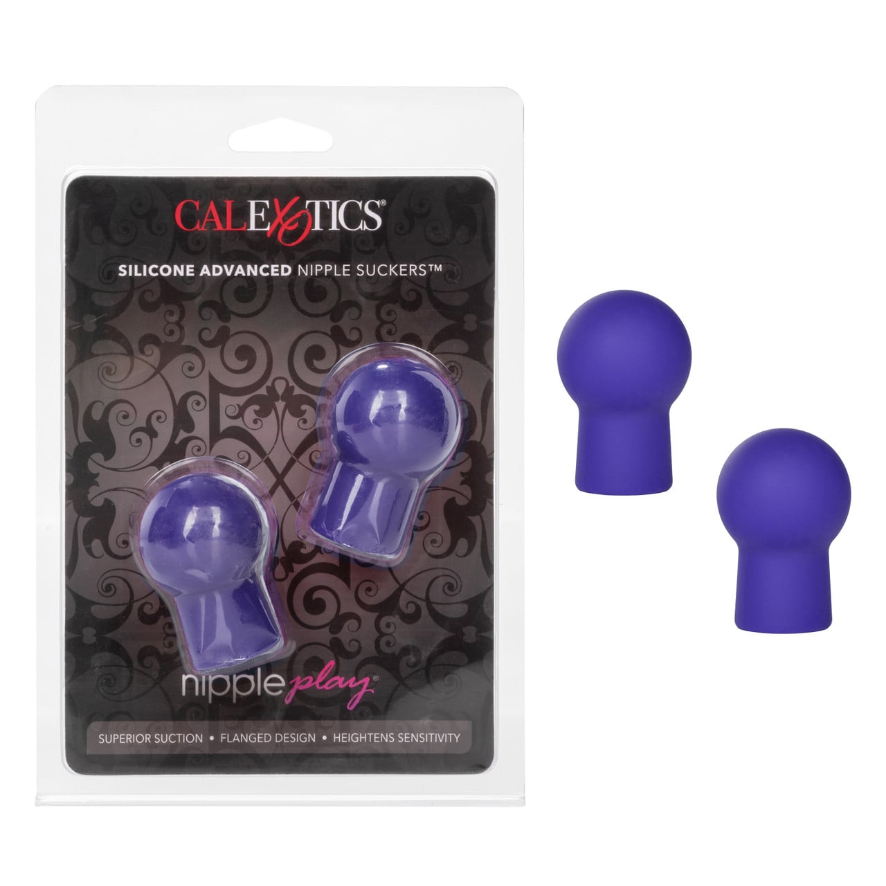 Nipple Play Silicone Advanced Nipple Suckers Purple Package