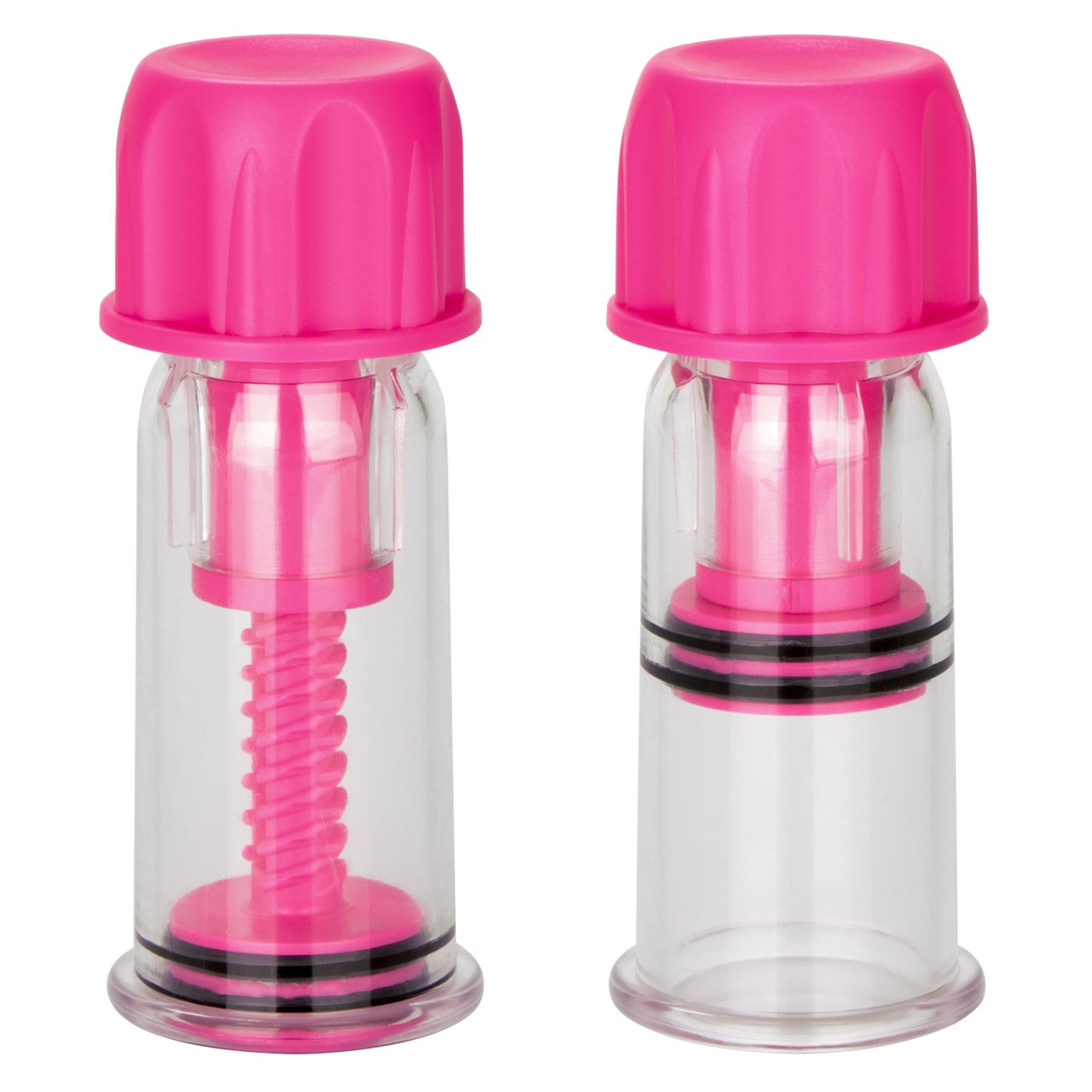 Nipple Play Vacuum Twist Suckers Pink Plumper