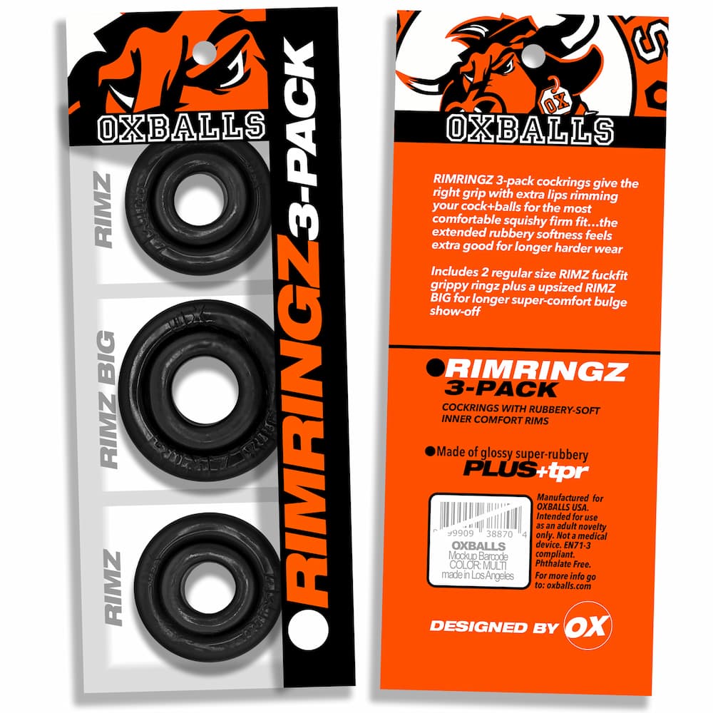 Oxballs Rimringz Cockring Black Package
