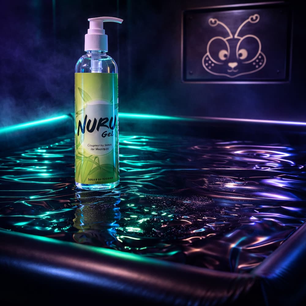Passion Nuru Massage Sheet & Gel Erotic Body-to-Body Play Happibee Passion Nuru Massage Sheet & Gel Erotic Body-to-Body Play Happibee
