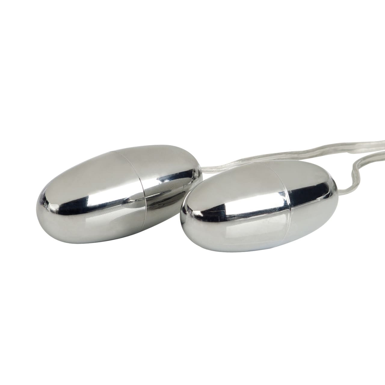 Pocket Exotics Vibrating Double Silver Bullets Eggs
