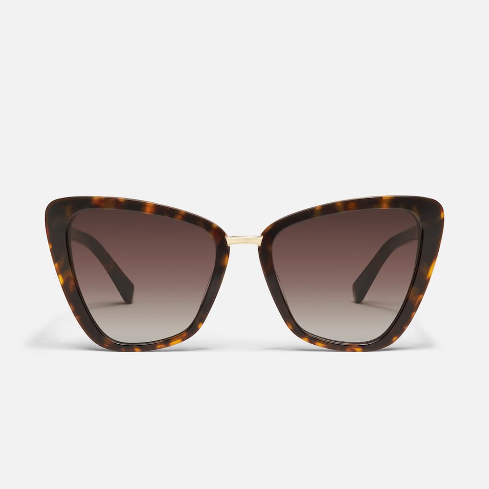 Quay All Talk Neutral Tort Brown Front