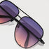Quay High Key Extra Large Black Dusk Pink Aviator