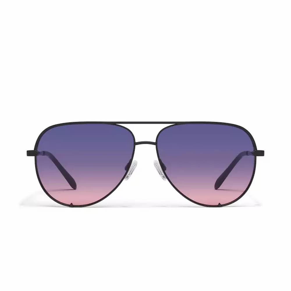 Quay High Key Extra Large Black Dusk Pink Front