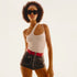 Quay Level Up Black Gold Polarized Model Front