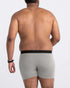 Saxx Daytripper Comfort Stretch Boxer Brief Grey Heather Back