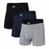 Saxx Daytripper Cotton Boxer Black Navy Grey Heather 3Pack