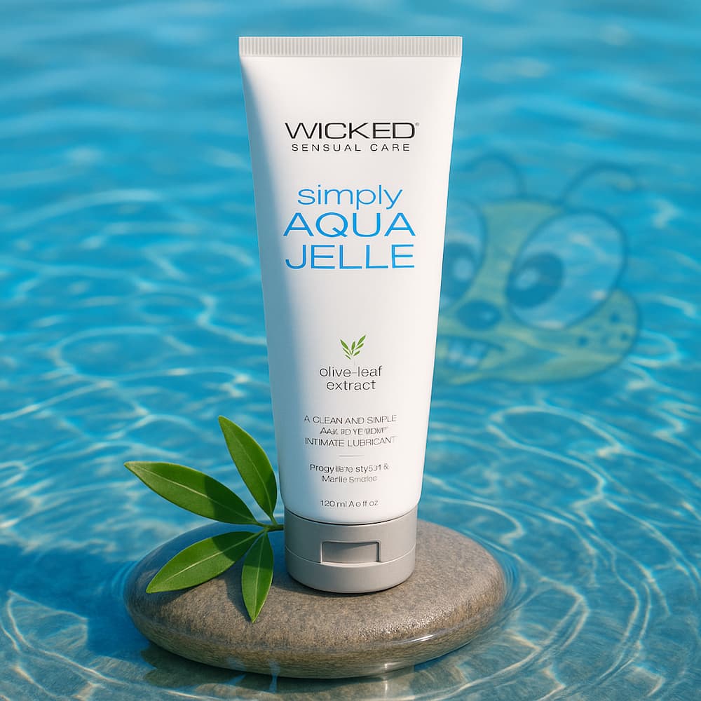 Wicked Simply Aqua Jelle Lubricant Water-Based Gel Happibee Wicked Simply Aqua Jelle Lubricant Water-Based Gel Happibee