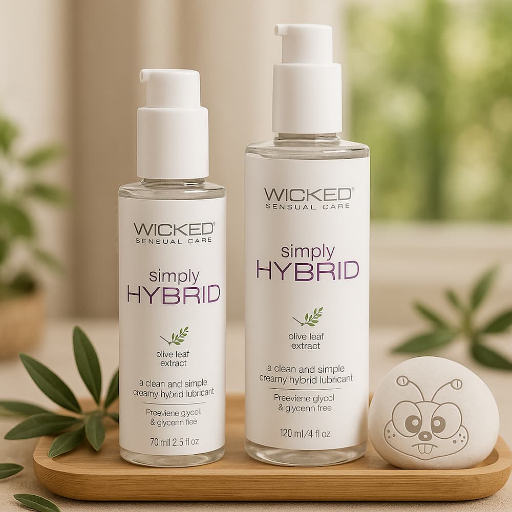Wicked Simply Hybrid Lubricant Silky Water-Silicone Blend Happibee Wicked Simply Hybrid Lubricant Silky Water-Silicone Blend Happibee