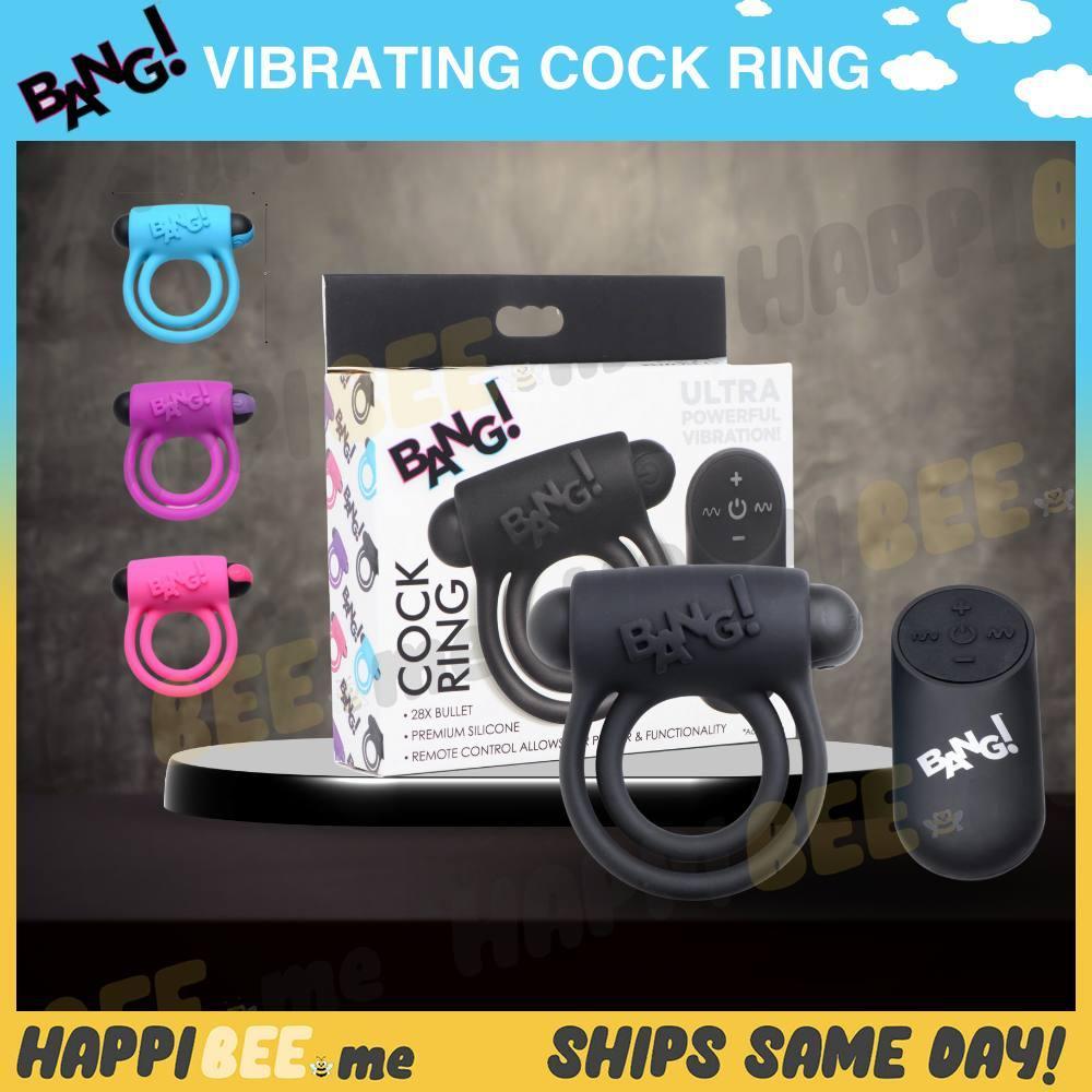 Bang! 28X Remote Control Vibrating CockRing