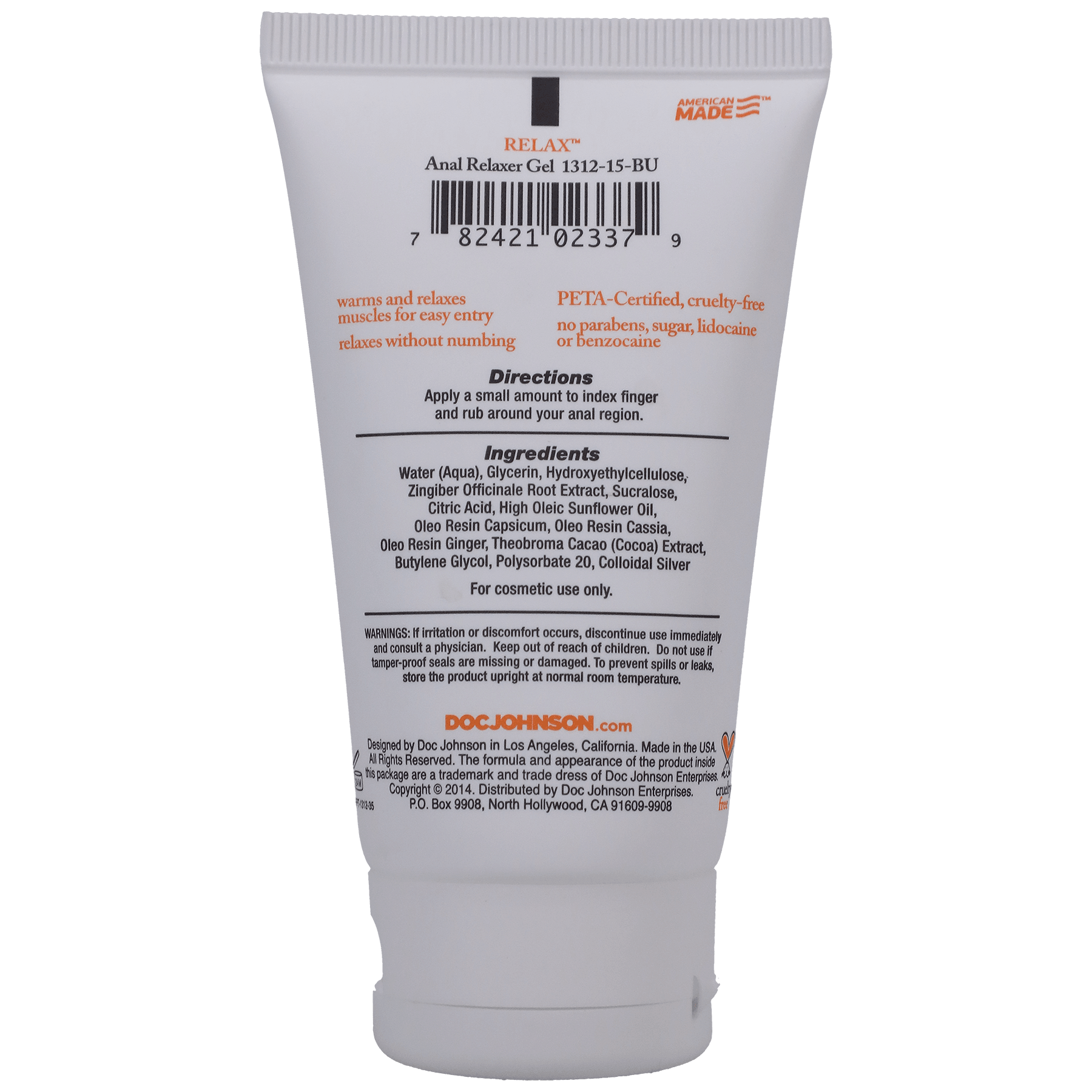 Intimate Enhancements Relax Ingredients