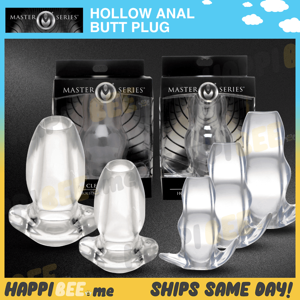 Master Series Clear View Hollow Butt Plug Transparent Tunnel Toy Happibee Master Series Clear View Hollow Butt Plug Transparent Tunnel Toy Happibee