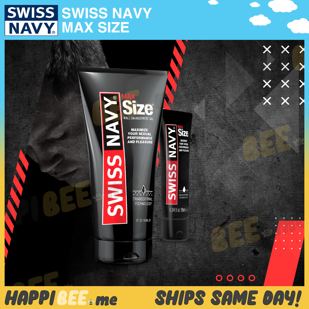 Swiss Navy Max Size Male Enhancement Cream - Black Edition
