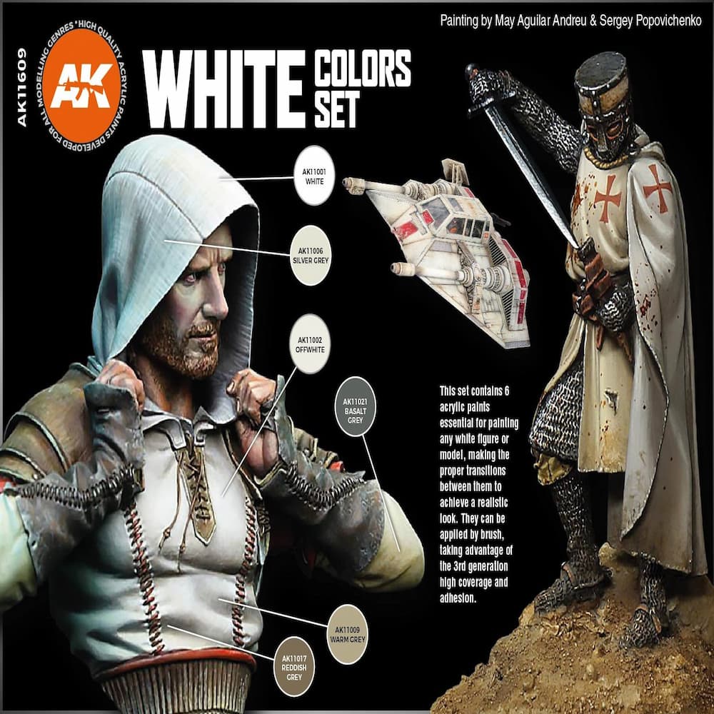 3G White Colors Set Features