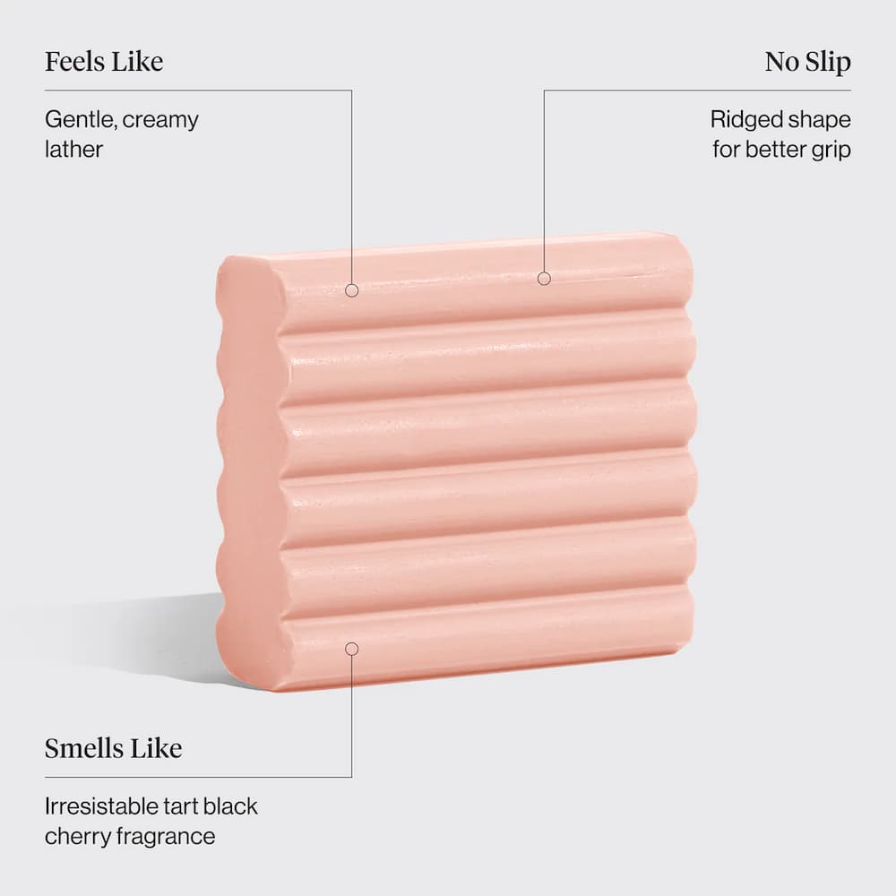 69179 Cleansing Tart Cherry Solid Body Wash Infographic
