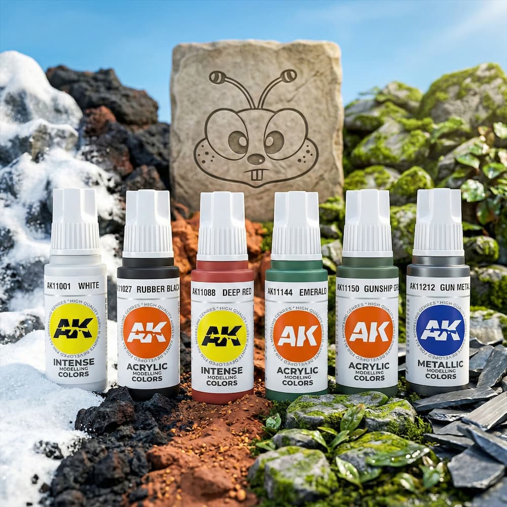 AK 3GEN Acrylic Gun Ship Green Model Paints