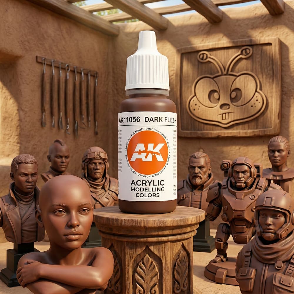 AK 3GEN Acrylic Model Paint Dark Flesh