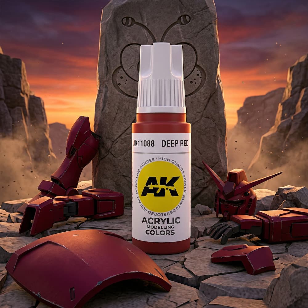 AK 3GEN Acrylic Model Paint Deep Red
