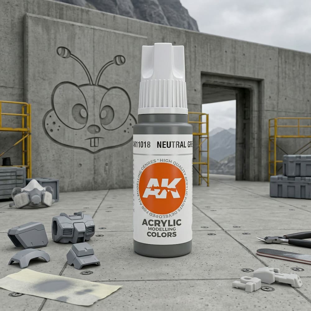 AK 3GEN Acrylic Model Paint Neutral Grey