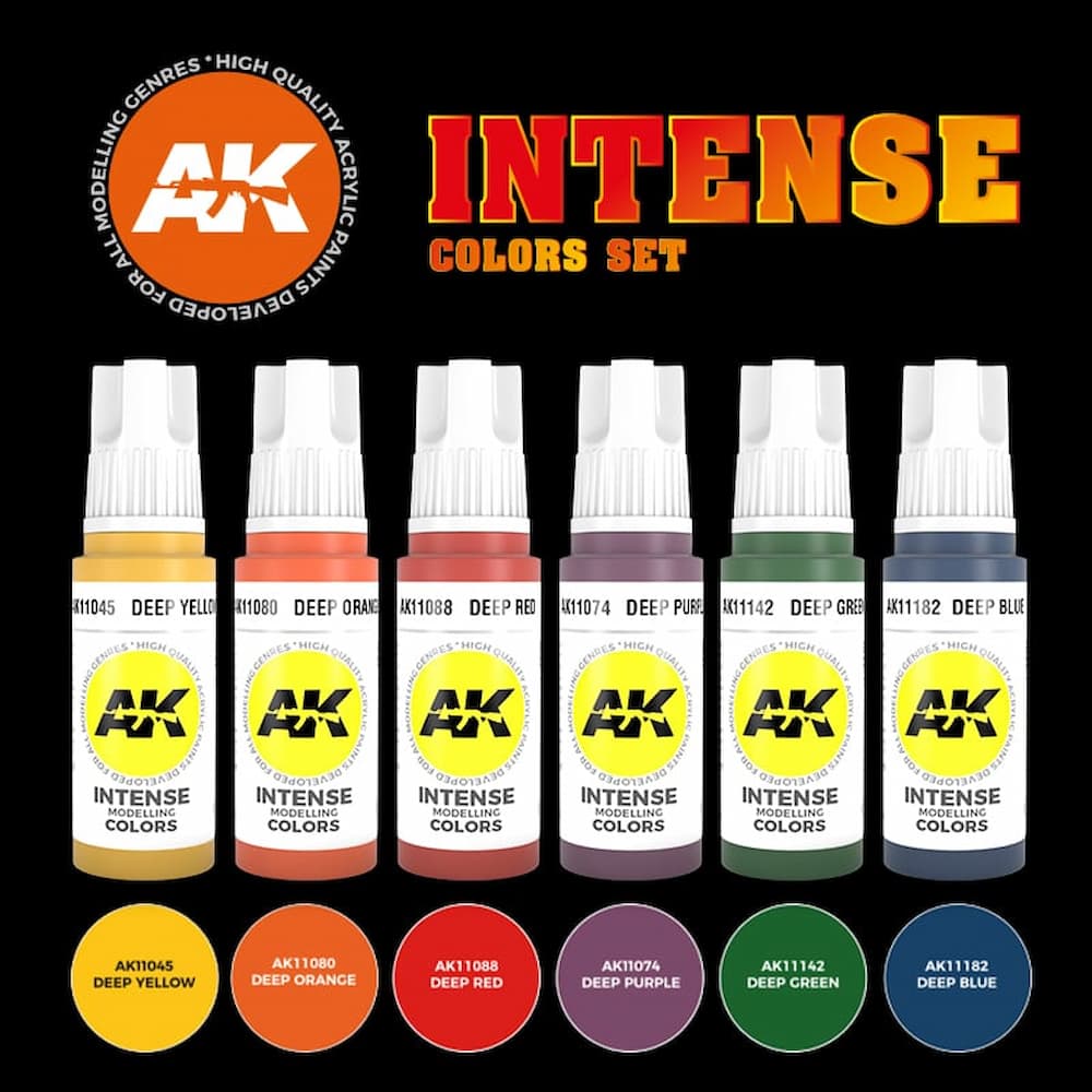 AK Interactive 3G Intense Colors Acrylic Paint Set