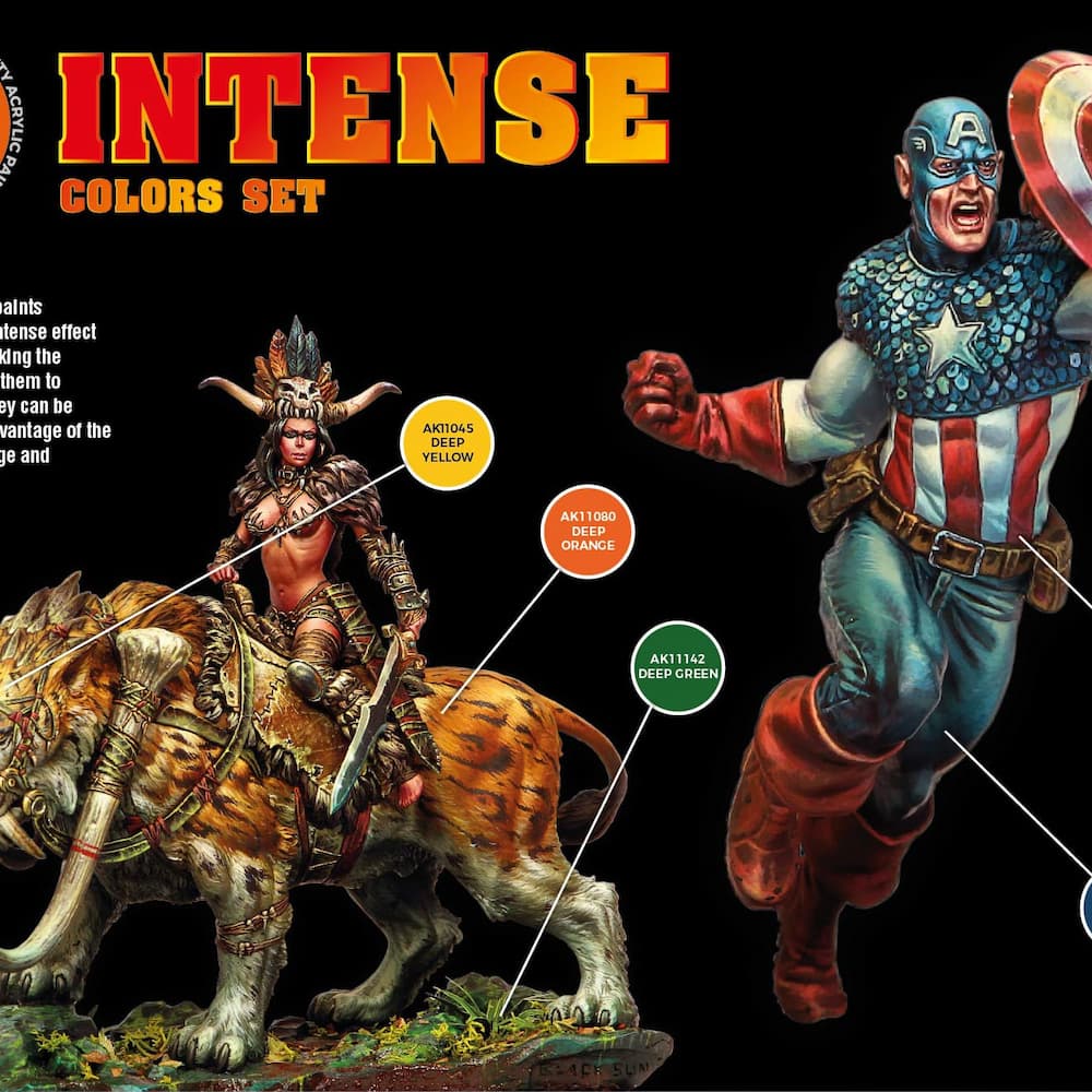 AK Interactive 3G Intense Colors Set Model