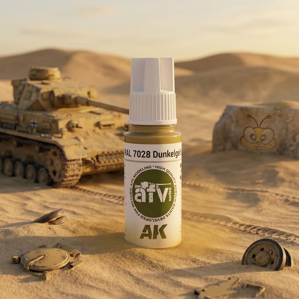 AK Interactive AK11318 RAL 7028 Dunkelgelb Initial