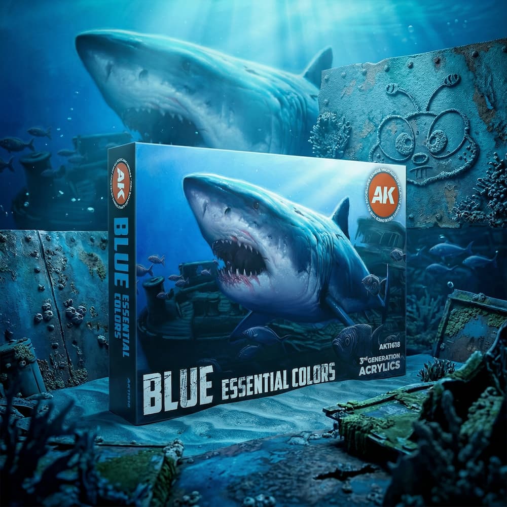 AK Interactive Blue Essentials Acrylic Colors
