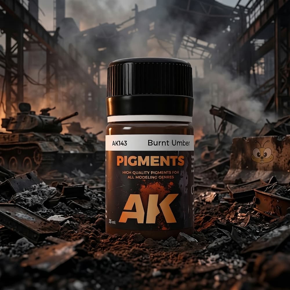AK Interactive Burnt Umber Pigment AK14