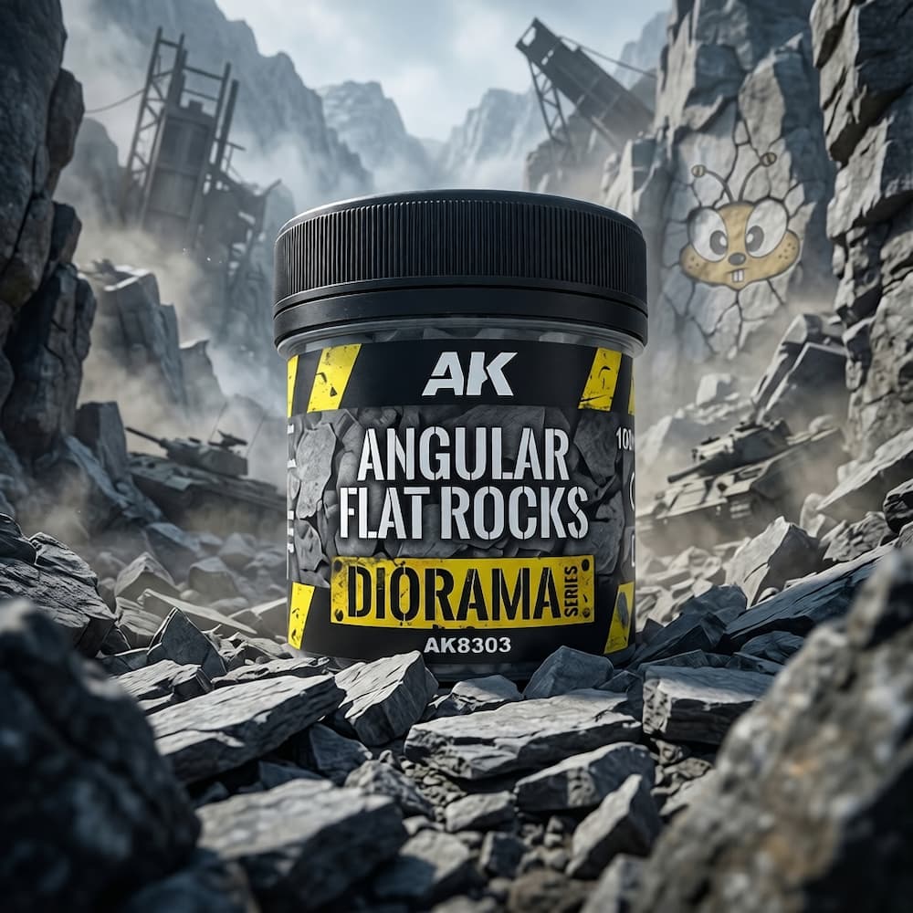 AK Interactive Diorama Series Angular Flat Rocks AK8303