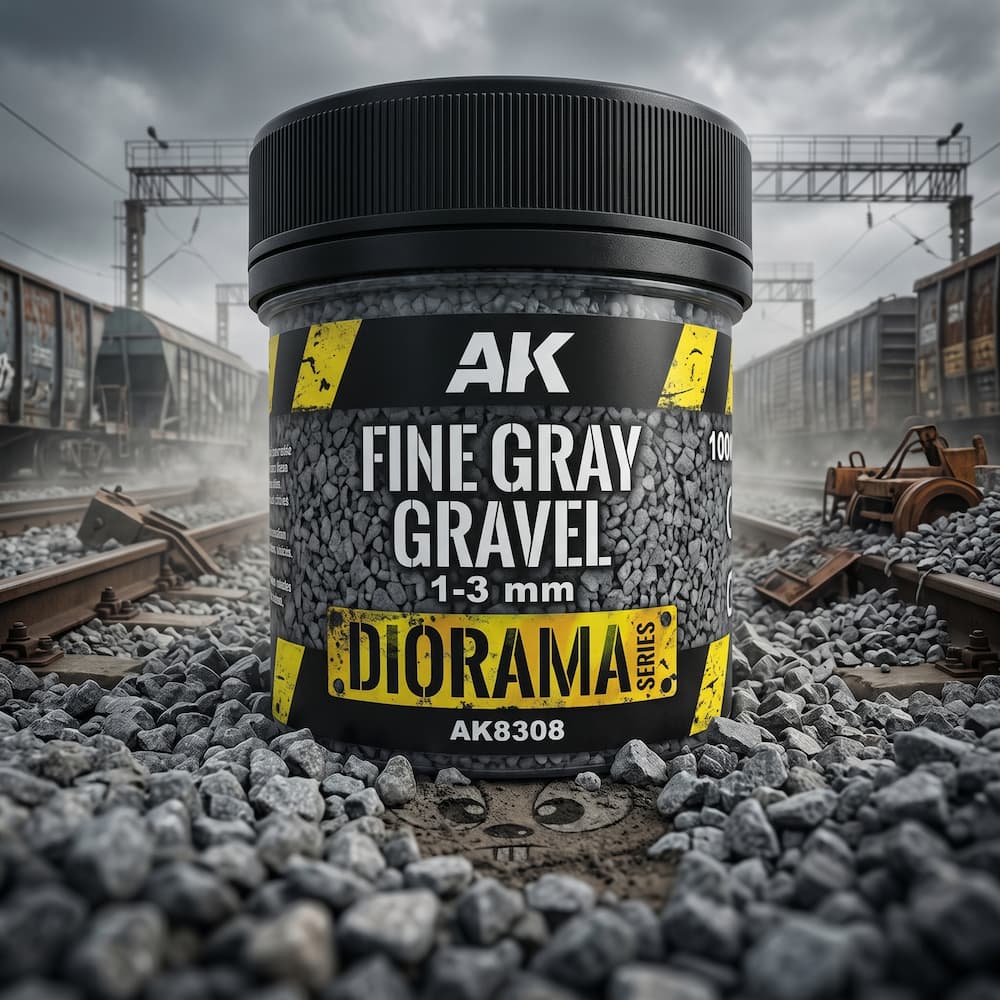 AK Interactive Fine Gray Gravel AK8308