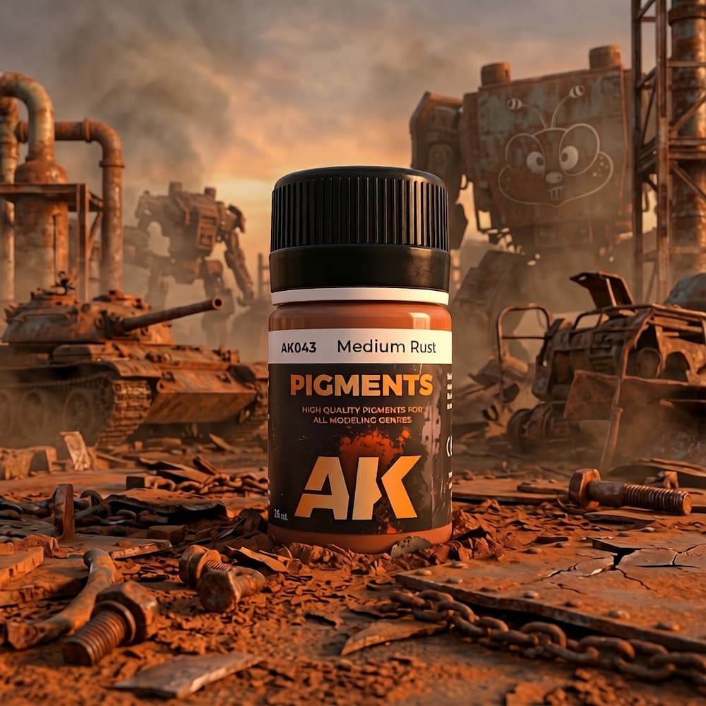 AK Interactive Medium Rust Pigment AK043