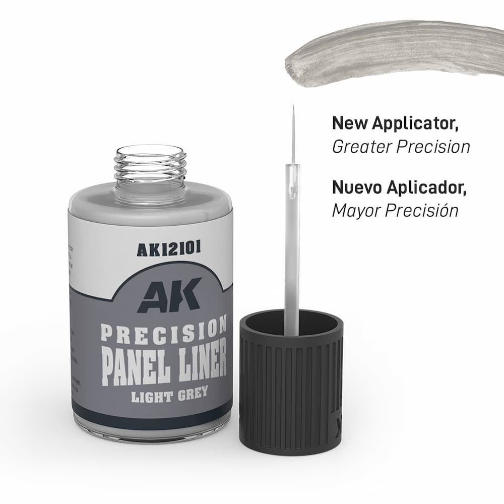 AK Interactive Precision Panel Liner Light Grey Features