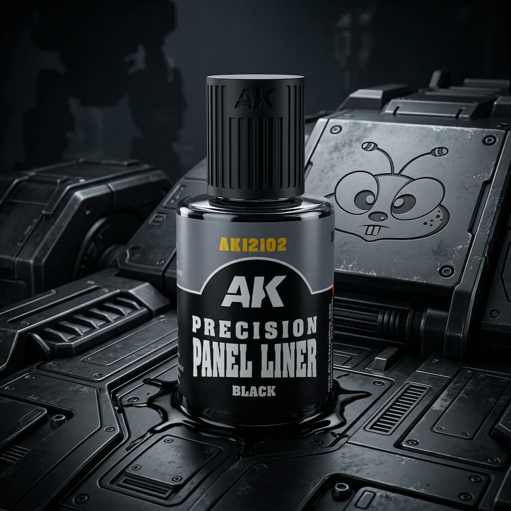 AK Interactive Precision Paneliner Black