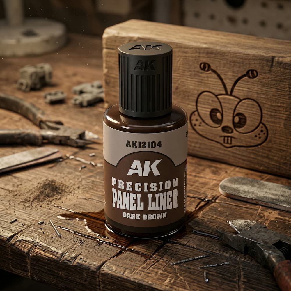 AK Interactive Precision Paneliner Dark Brown