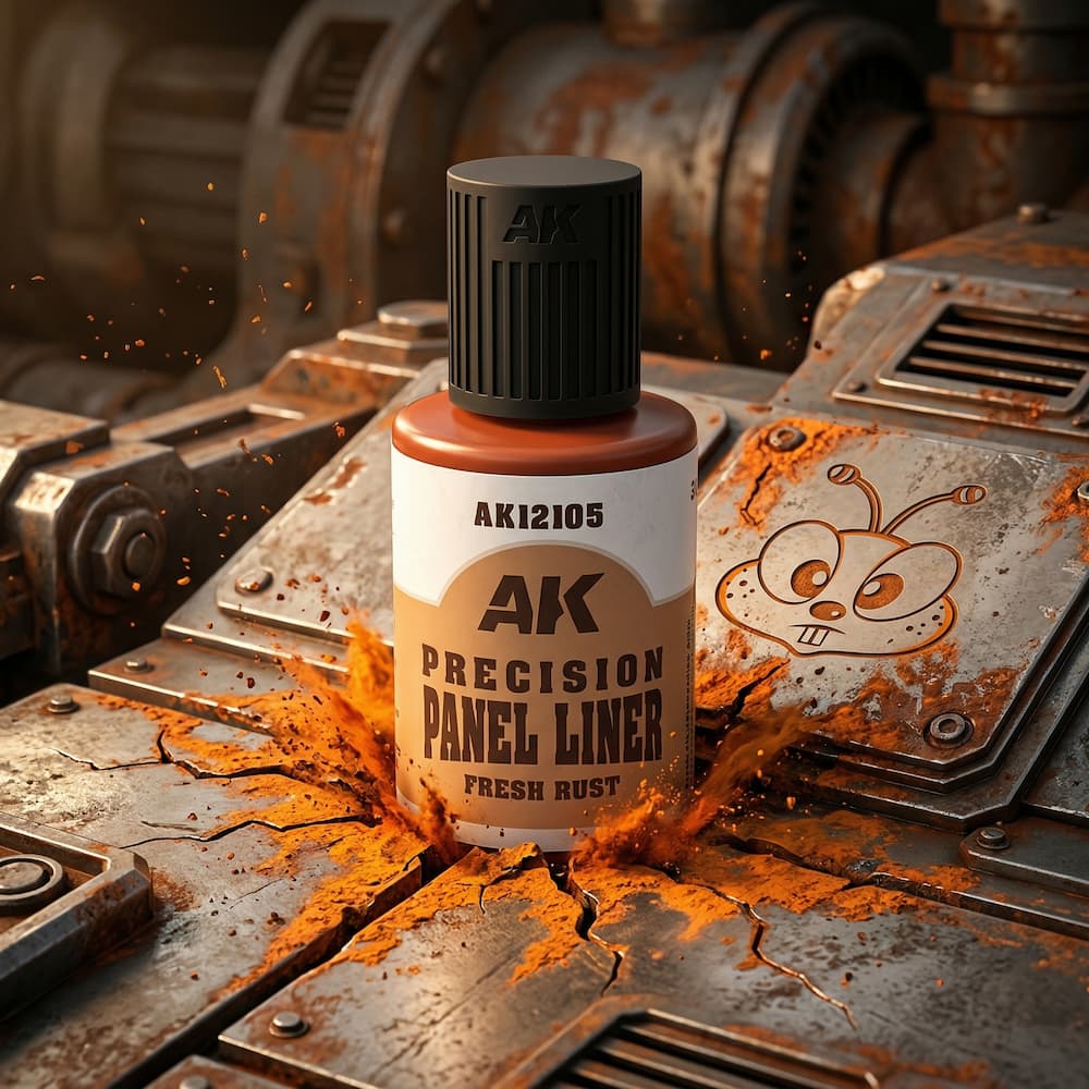 AK Interactive Precision Paneliner Fresh Rust