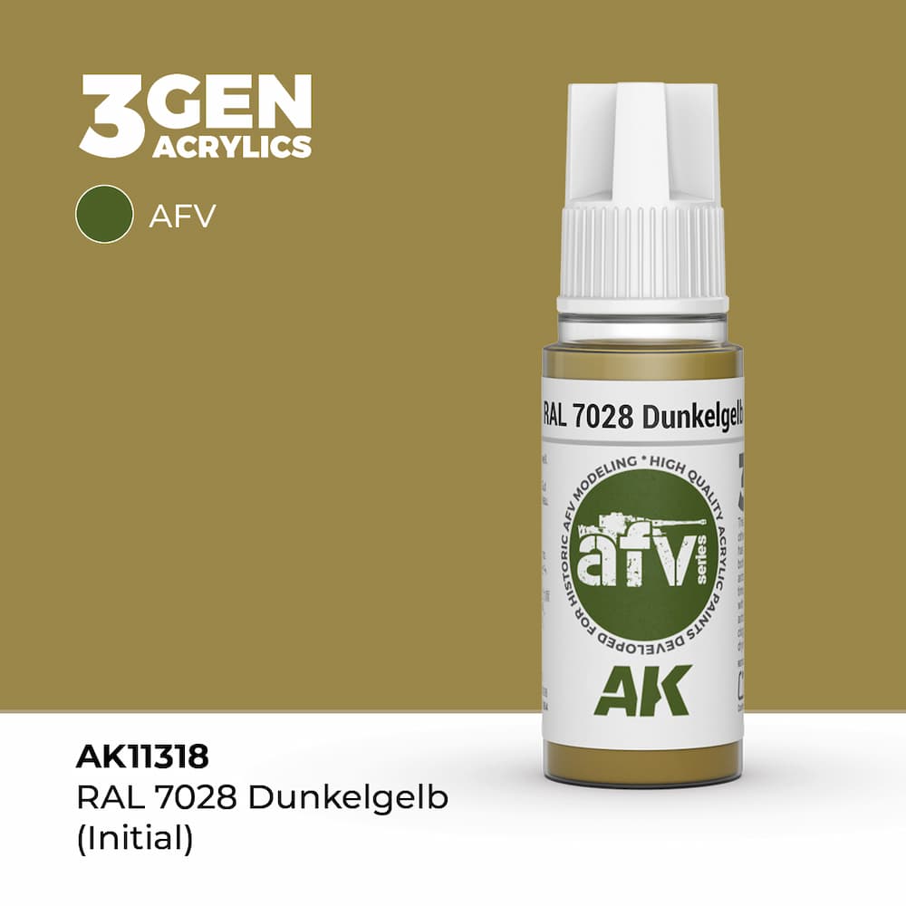 AK Interactive RAL 7028 DUNKELGELB INITIAL